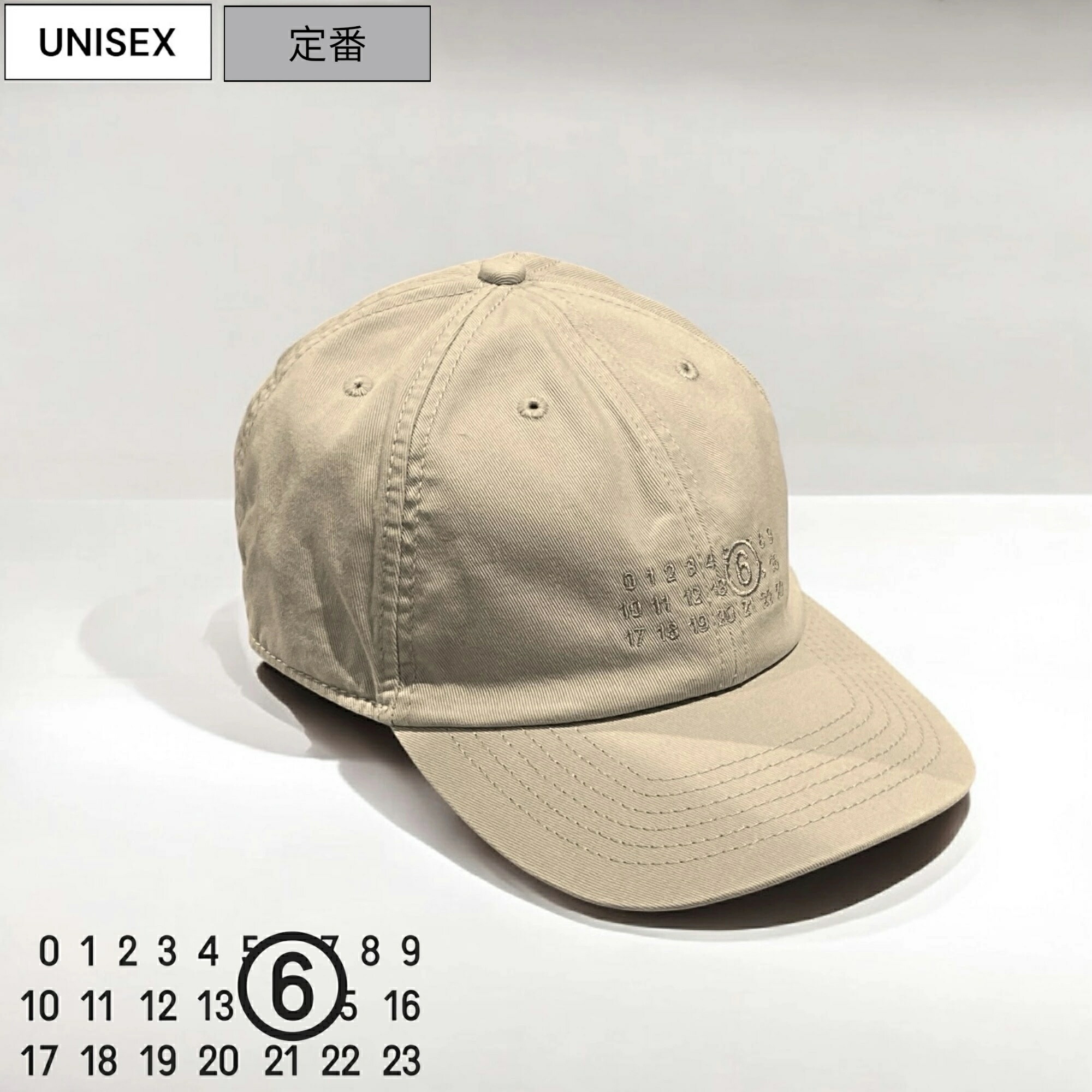☆VIP価格☆ MM6 MAISON MARGIELA ロゴ刺繍 キャップ (MM6