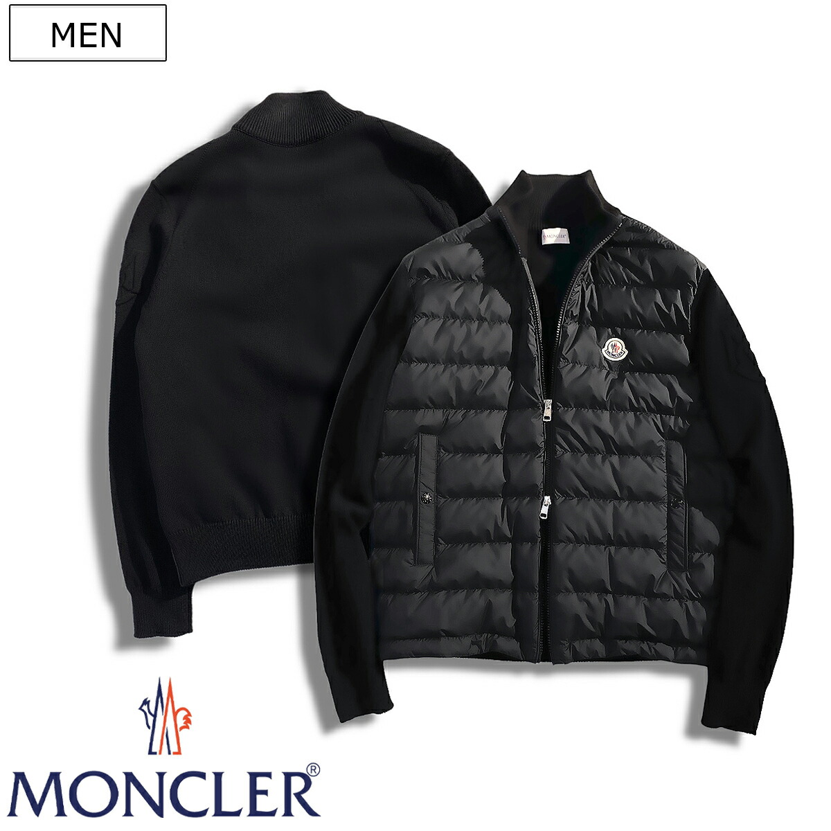 楽天市場】【定価231,000円(税込)】MONCLER モンクレール  「M」のインレイレター刺繍でスポーティーな日常をアップデートするブランドアイコンパッチ付きダウンジャケット フード アウター ブラック 国内正規品/ モンクレールジャパン CORYDALE GIUBBOTTO ...