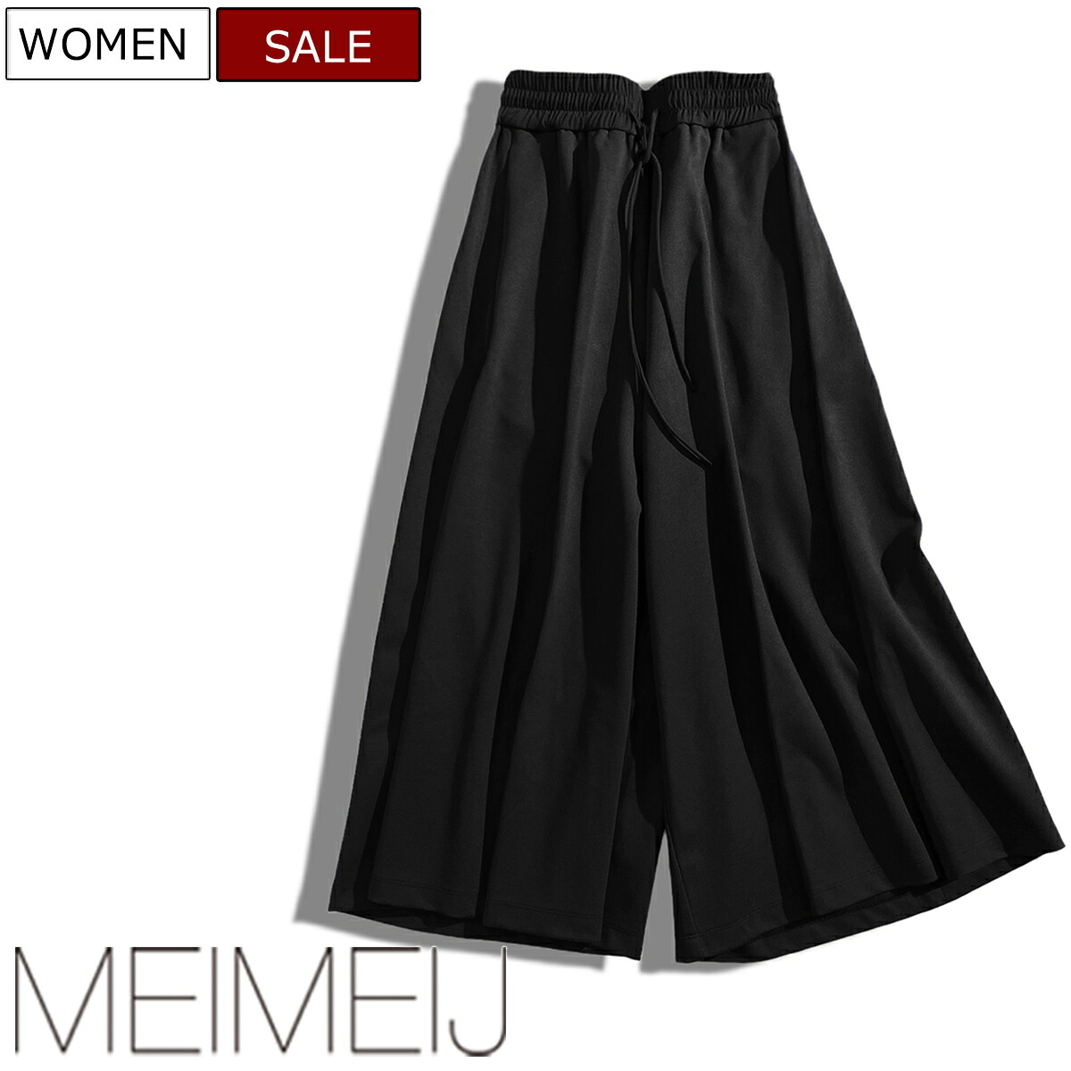 【定価33,000円(税込)】MEIMEIJ メイメイジェー ちゃんとしているのに楽チン!ヘビロテしてもくたびれない旬な顔したミラノジャージ フレアパンツ ラウンジパンツ スウェット ワイドパンツ イージー ブラック 32265024 イタリア製 レディース メイメイジェイ