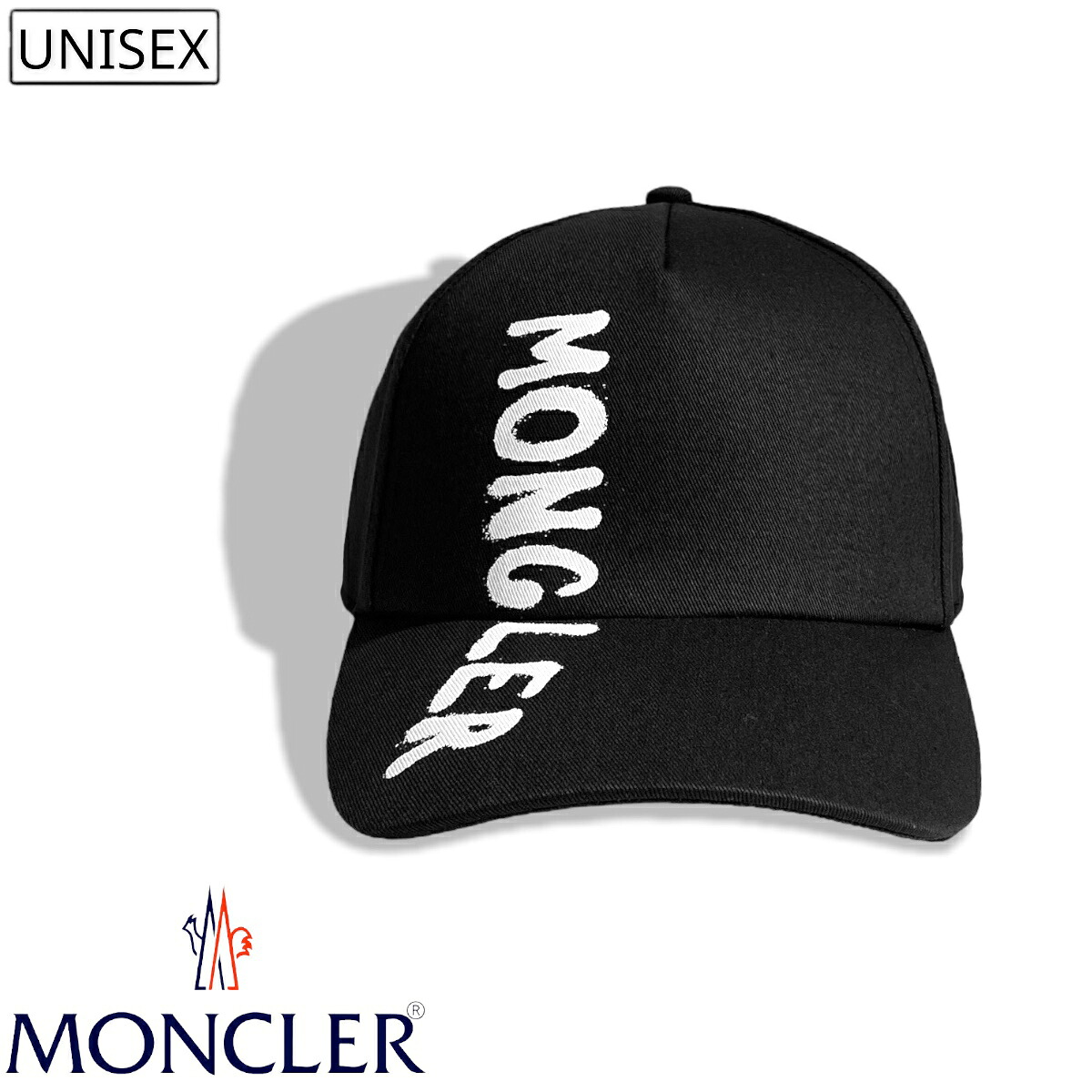 【定価35,200円(税込)】MONCLER モンクレール 大人のラグジュアリーカジュアルを演出できる手書きブランドロゴプリントで魅せる! ブランドロゴプリントベースボールキャップ 帽子 キャップ ロゴアイコン ブラック H20933B000080U082 男女兼用 ユニセックス 海|Studio Route134