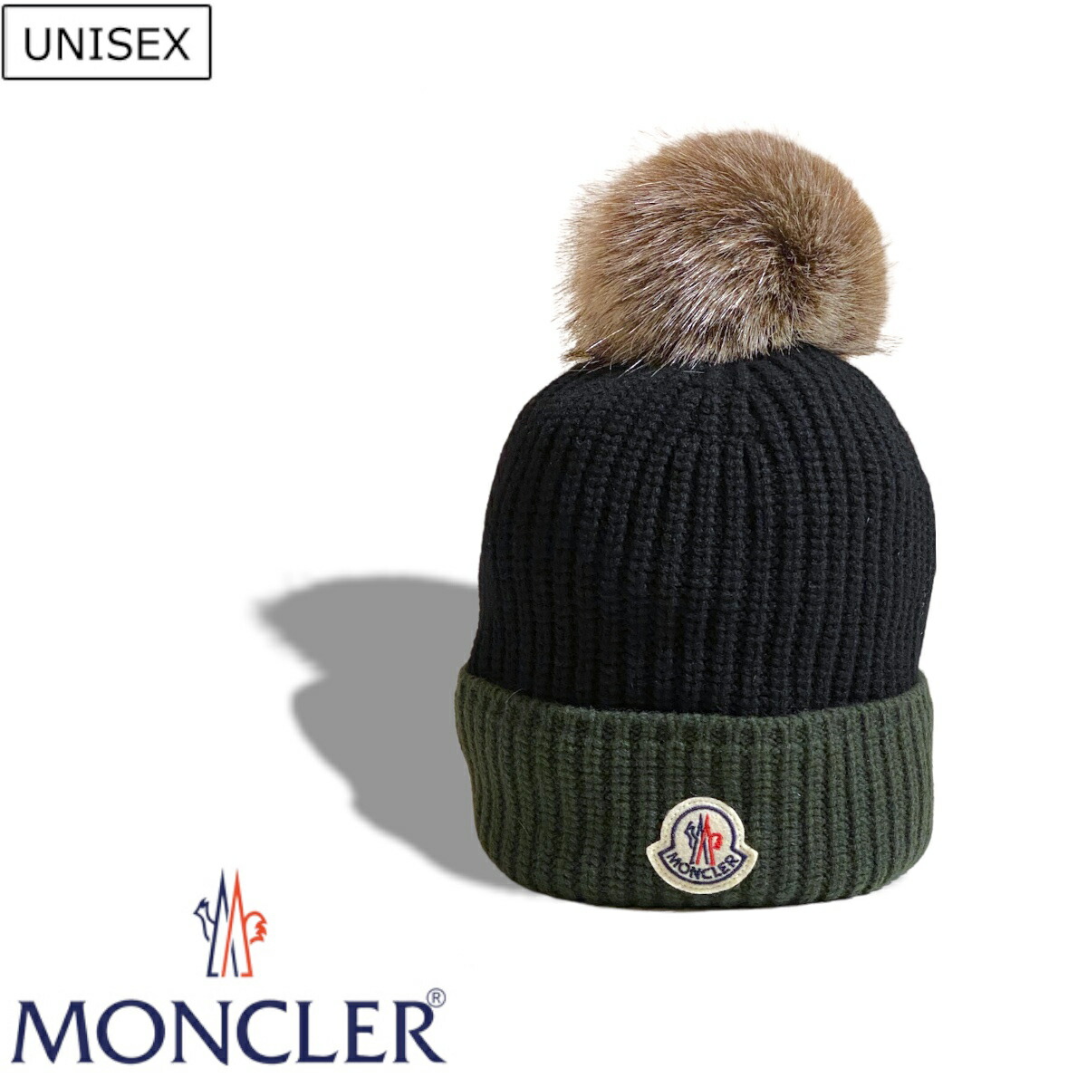 人気 おすすめ MONCLER モンクレール エコファーのボンボン飾りで