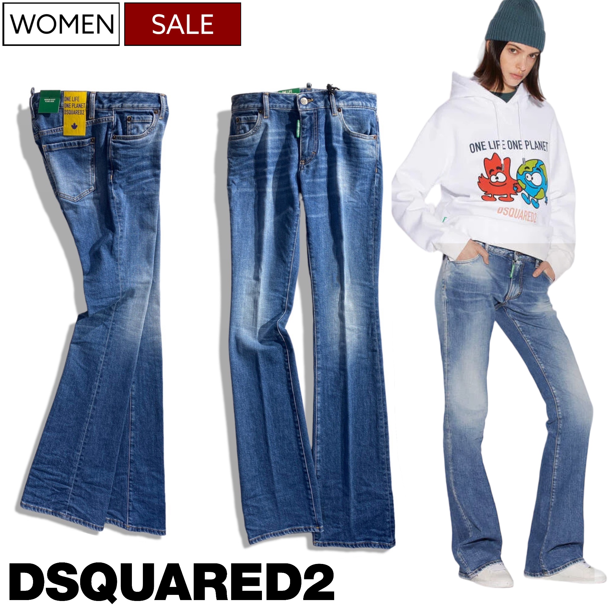 DSQUARED2 ディースクエアード 美品 SALOR JEAN デニム44 DSQUARED2 ディースクエアード 美品 SALOR JEAN デニム44（男女