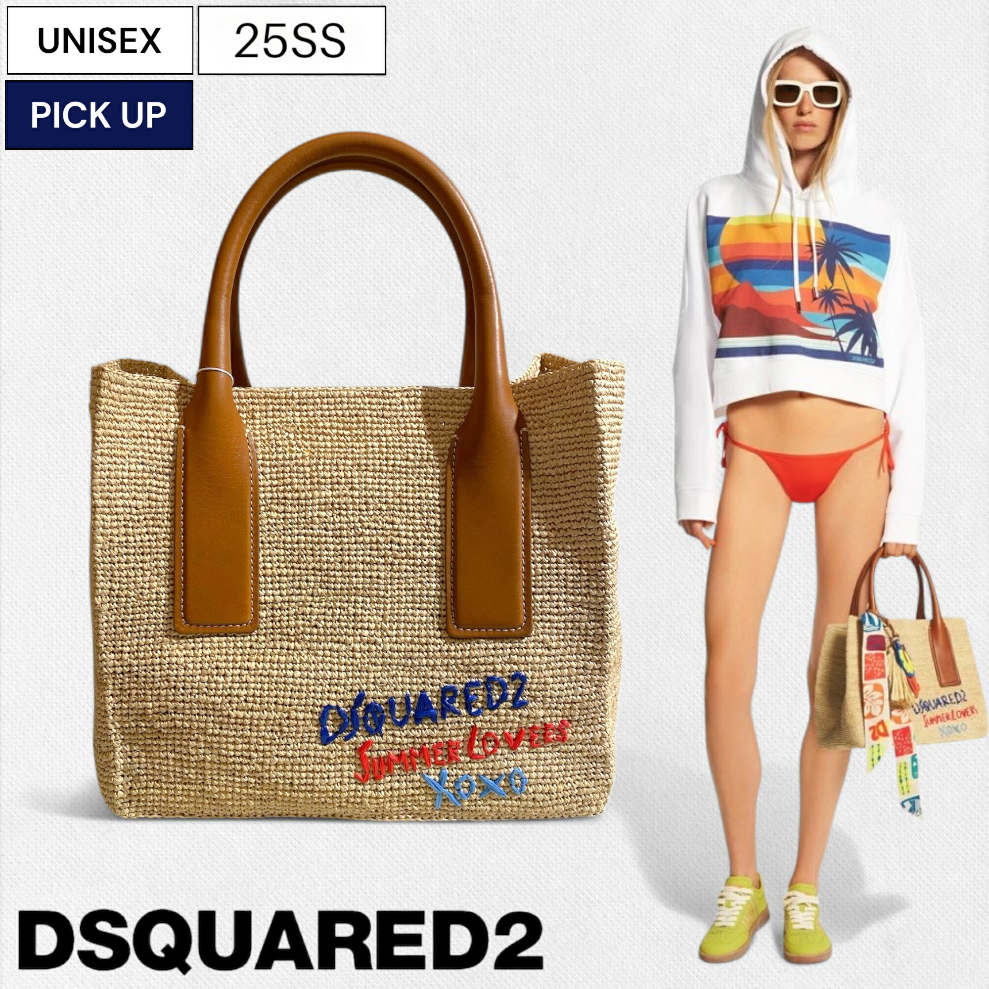 DSQUARED2 スエード フリンジ付き レザートートバッグ 黒y2k ショルダーバッグ | DSQUARED2.