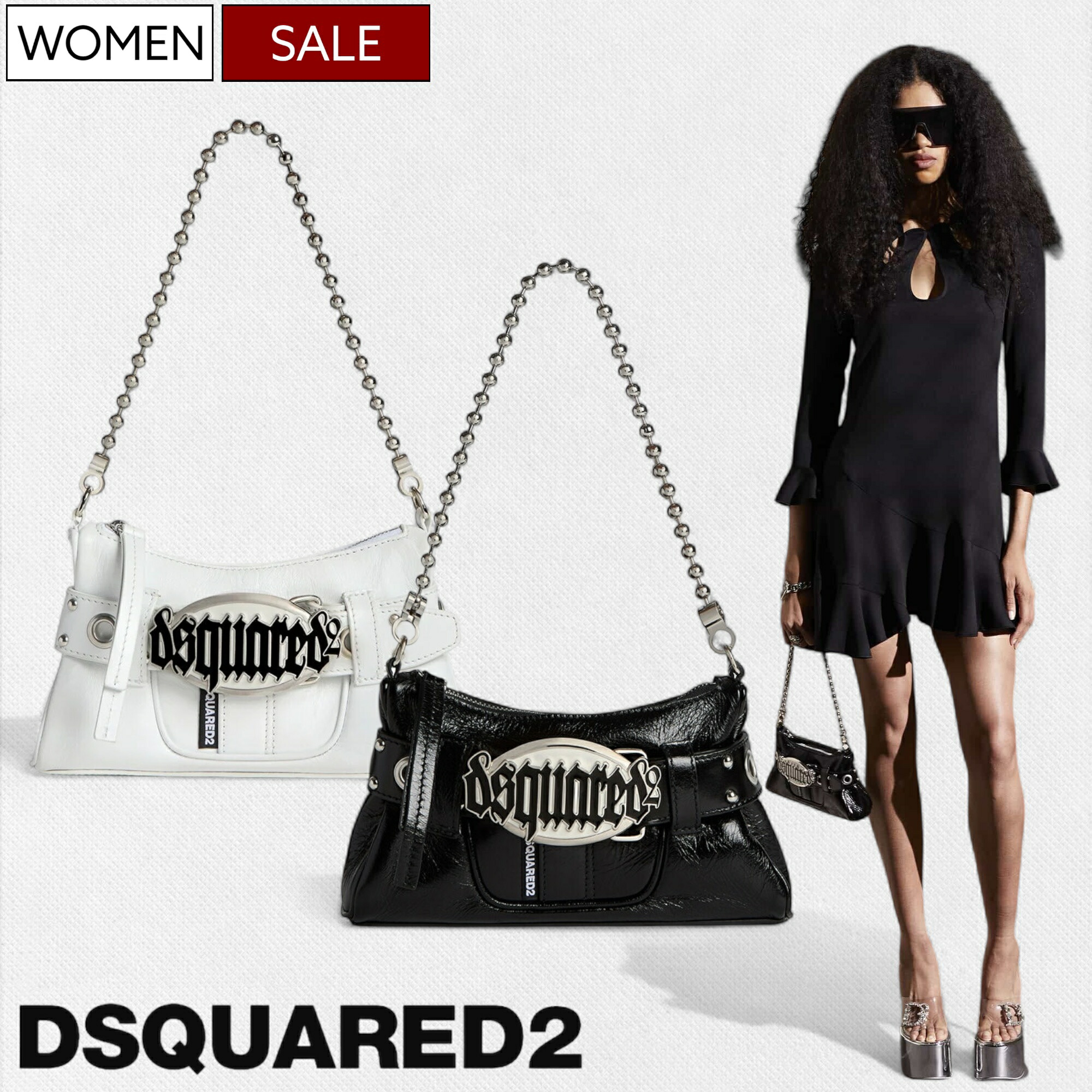 DSQUARED2 (ディースクエアード)クラッチ ハンドバッグ セール】DSQUARED2 クラッチバッグ BYM0054 16806816 ロゴ