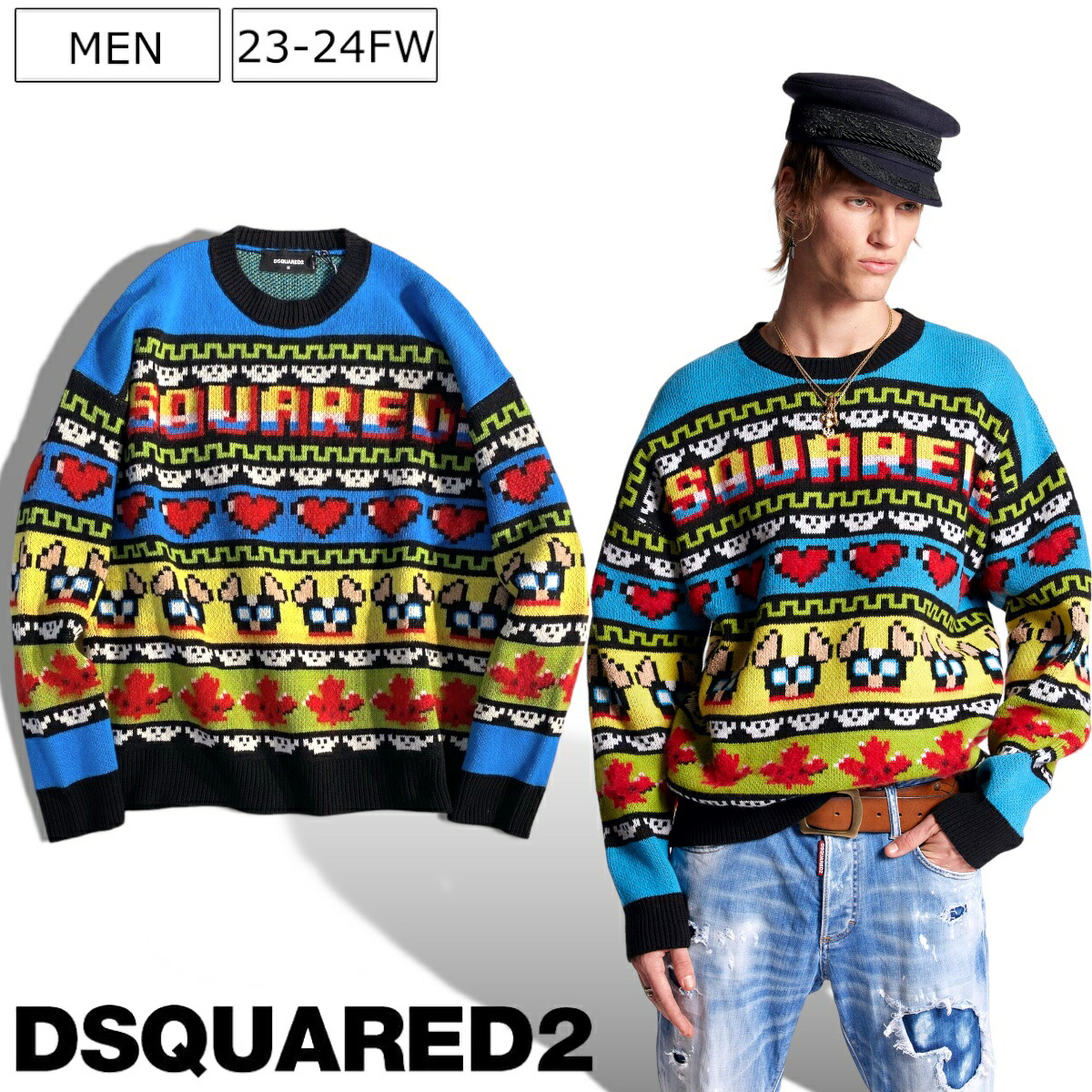 楽天市場】【定価90,200円(税込)】DSQUARED2 ディースクエアード どこ