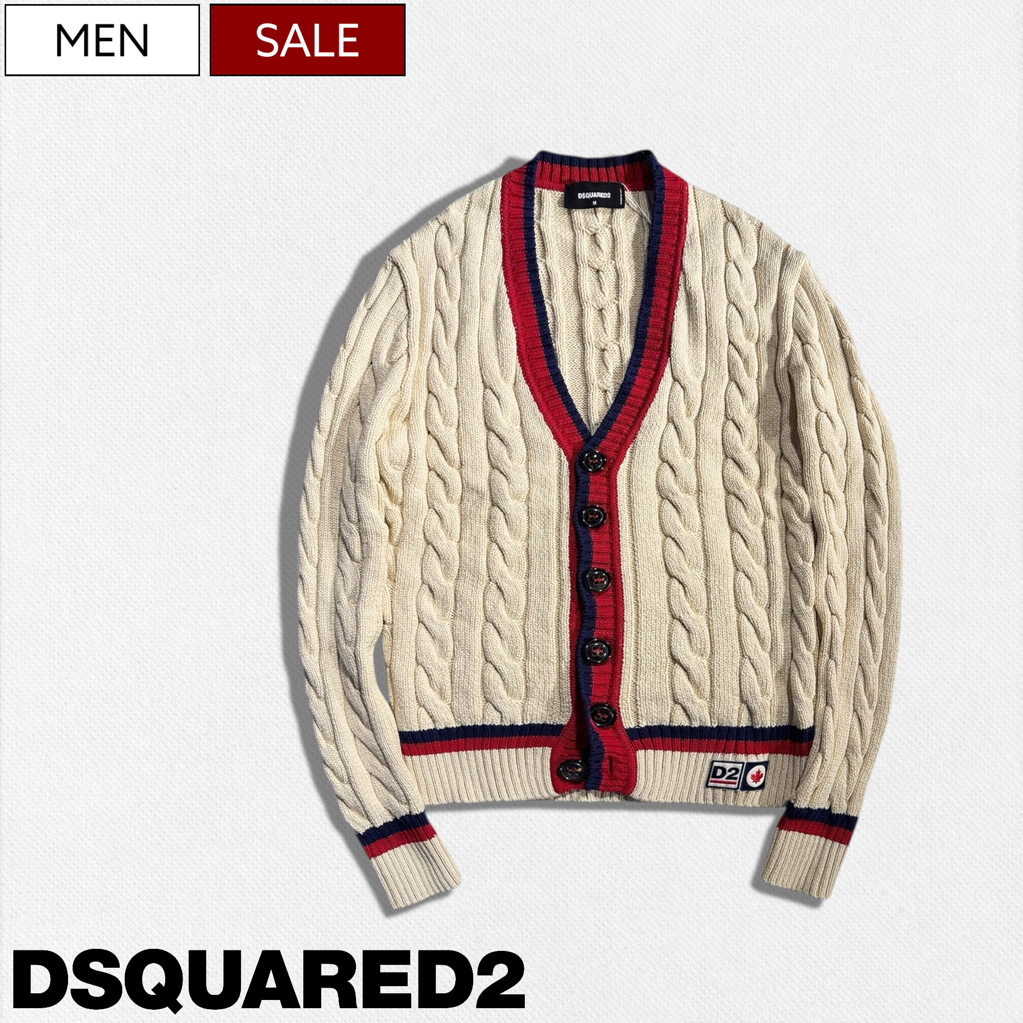 ディースク・エアード　モンスターロゴ　カーディガン 楽天市場】DSQUARED2 ディースクエアード カーディガン MONSTER