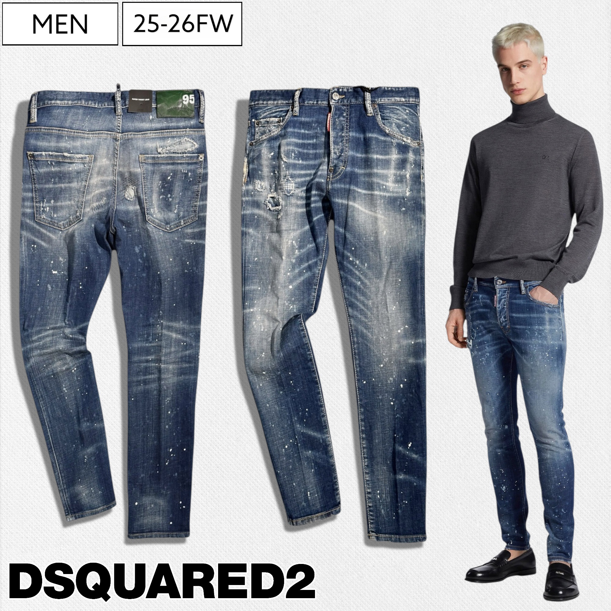 楽天市場】【定価113,300円(税込)】DSQUARED2 ディースクエアード 立体