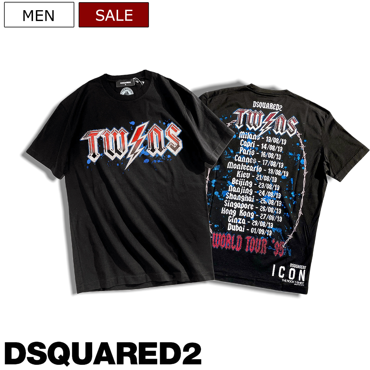 になること DSQUARED2 プリント 半袖 Tシャツ XLの通販 by ベクトル