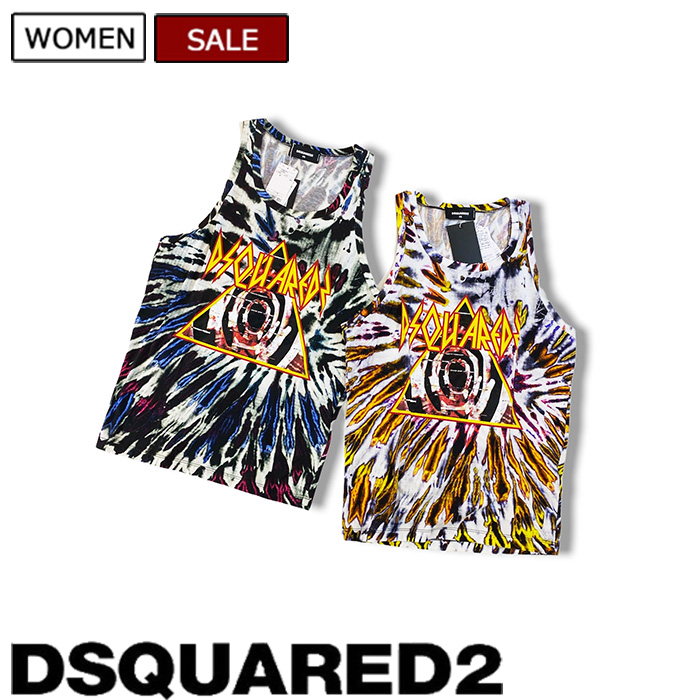 DSQUARED2 タンクトップ ブラック ノースリーブ 美品 2025年最新】DSQUARED2 カラー：ブラック系 タンクトップ