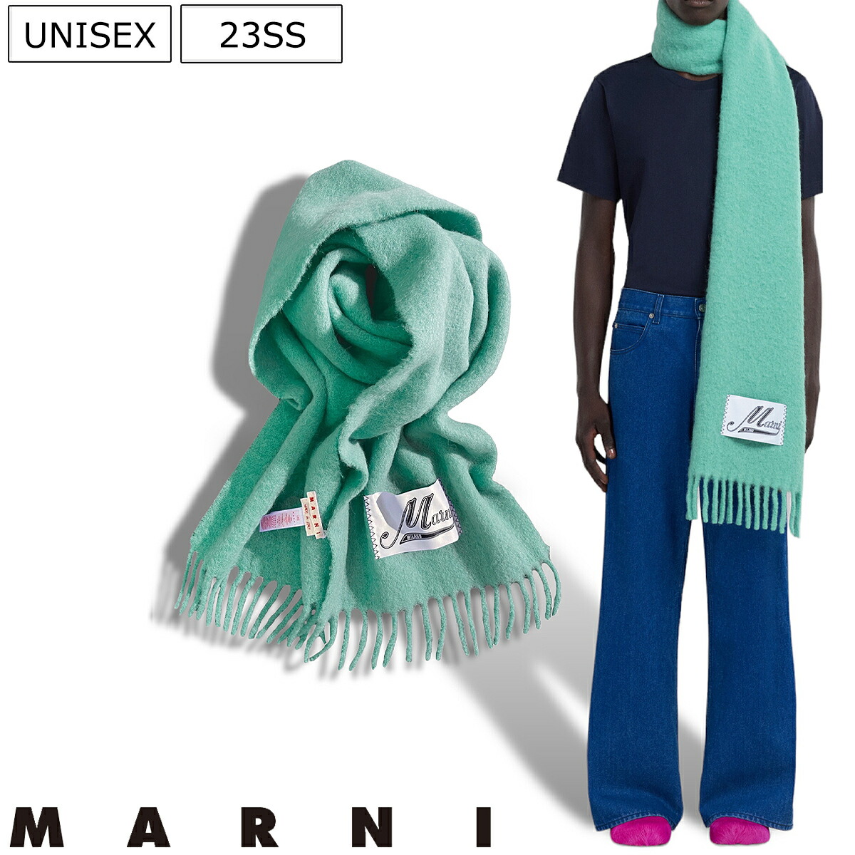 楽天市場】【定価50,600円(税込)】MARNI マルニ 華やかでボリューム感 ...
