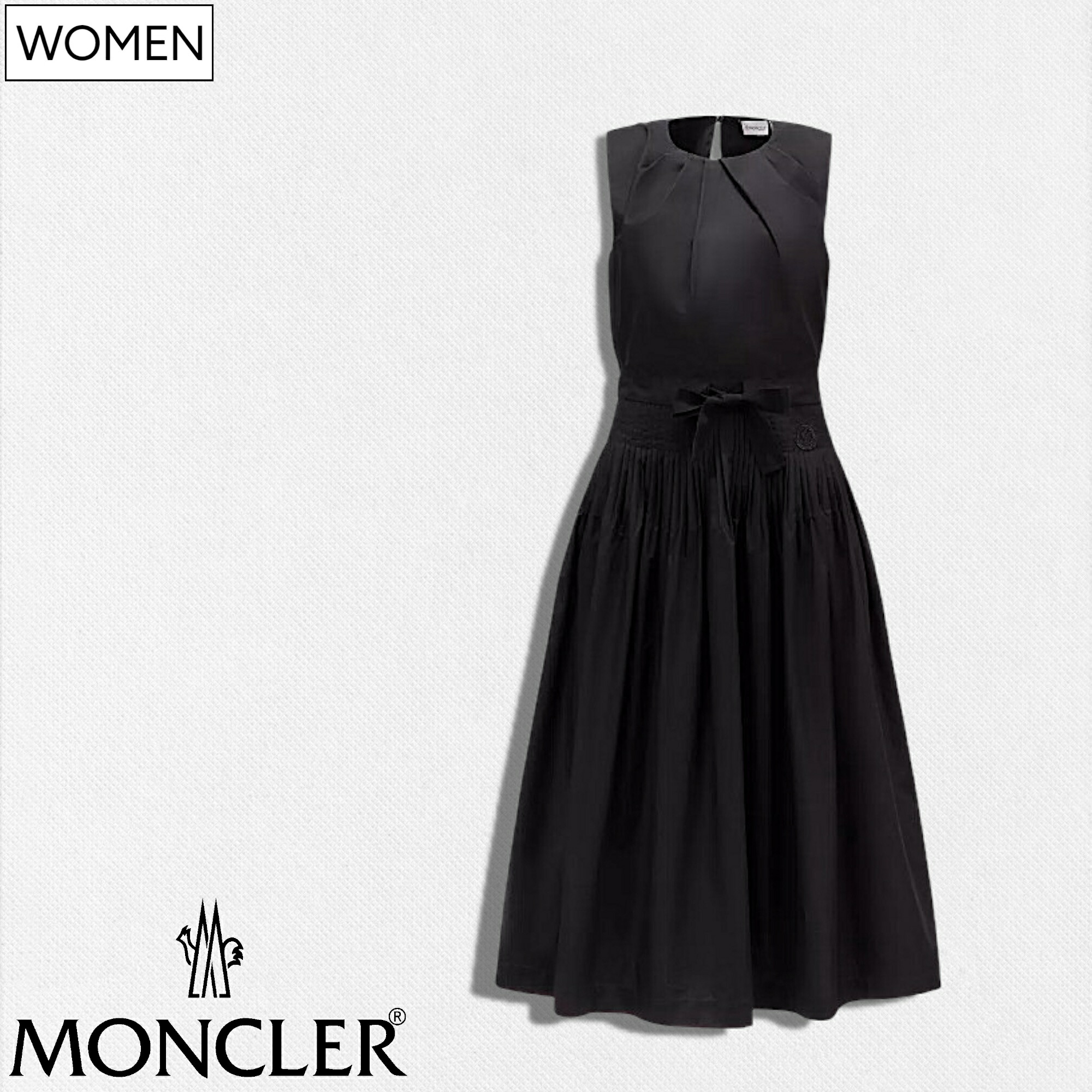 MONCLER 25SS ドレス-ロング ブラック系 MONCLER モンクレール ドレス レディース 2G00008 54A22 999