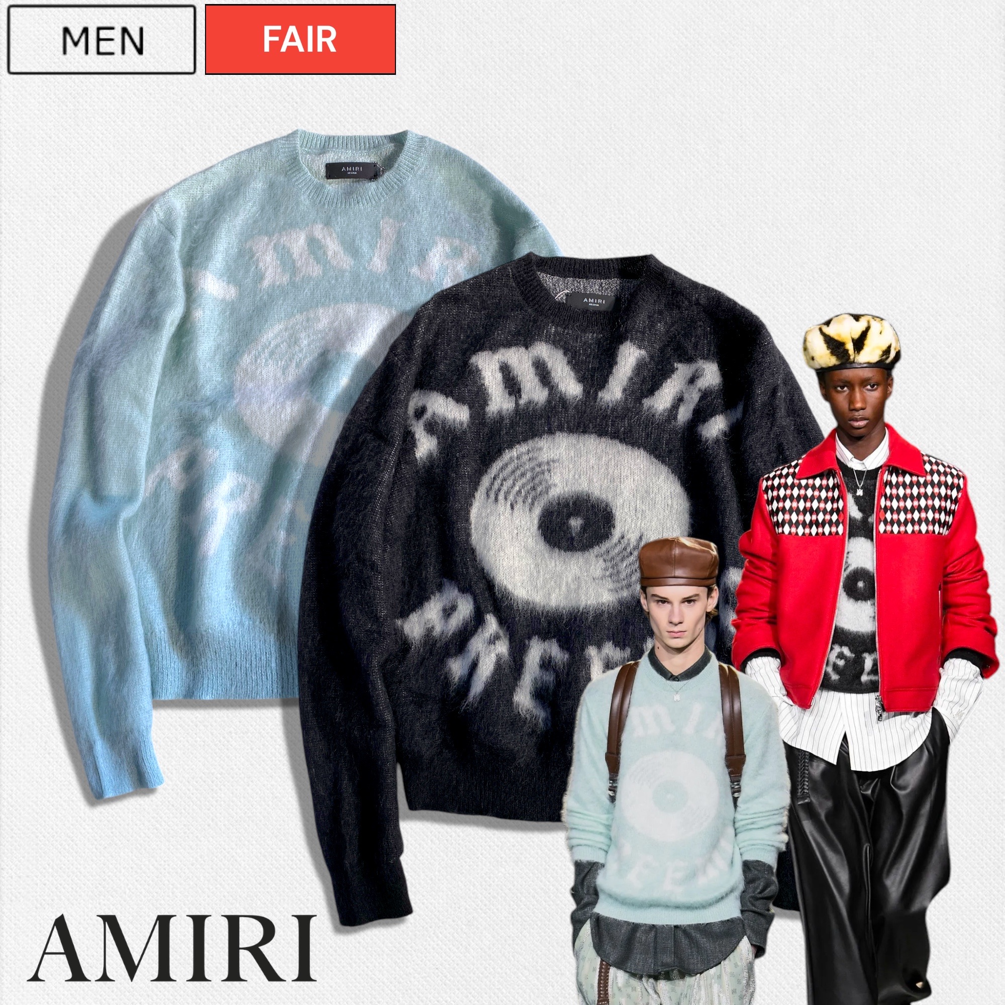 AMIRI (アミリ) シルク ブルゾン ブラック/ホワイト AMIRI アミリ Tシャツ 男女兼用 2024春夏秋 ブラック ホワイト