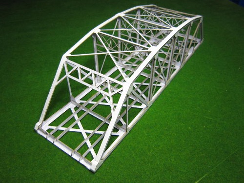 第一白川橋梁 Nゲージ 組立キット（接着キット付） 楽天市場】Nゲージ：製品版組立キット 3線アーチ橋ローゼタイプ(496mm