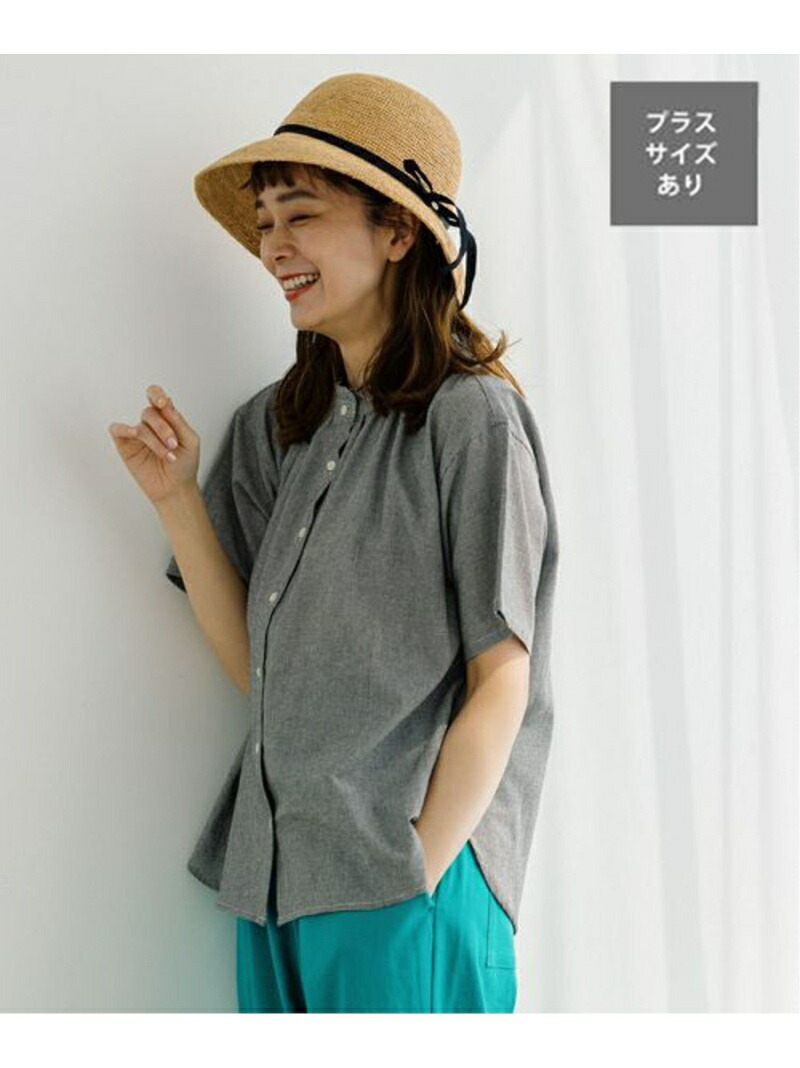 楽天市場】【SALE／20%OFF】シングルガーゼ襟フリルスリーブブラウス 