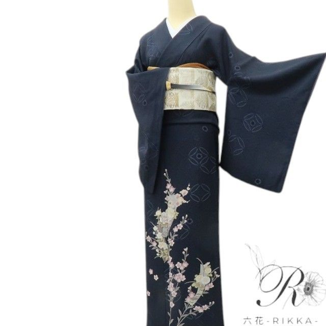 《20%OFFクーポン★19日20:00~26日01:59》【中古】六花-RIKKA- 美品 正絹 やまと誂製 訪問着 着物 A4468 リサイクル着物|ゆめsaku
