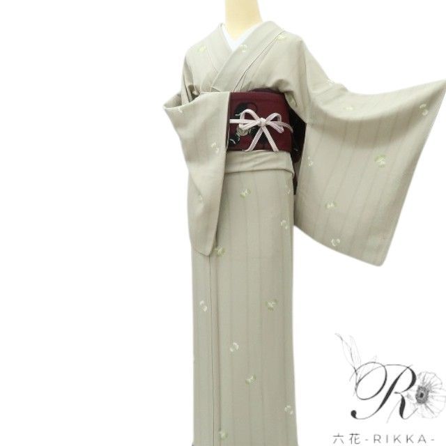 【中古】六花-RIKKA- 正絹 トールサイズ 小紋 着物 A4598
