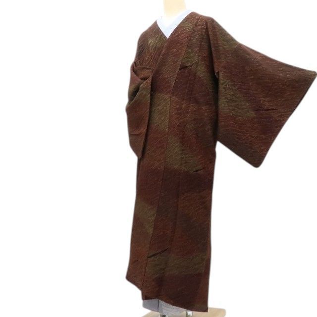 【中古】百華 Y4556 美品 正絹 ロング丈 道中着 再利用お召しもの