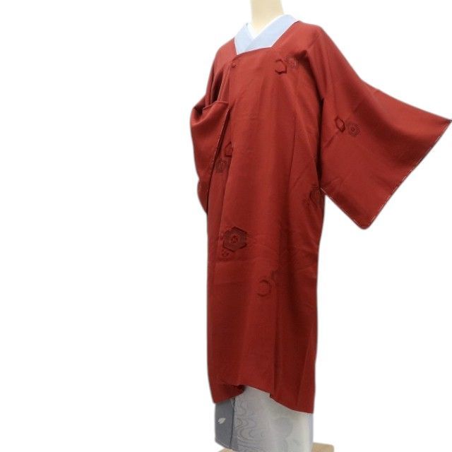 【新古品】百華 Y4559 新品 正絹 仕付け糸付 ロング丈 亀甲 道行厚地の外套