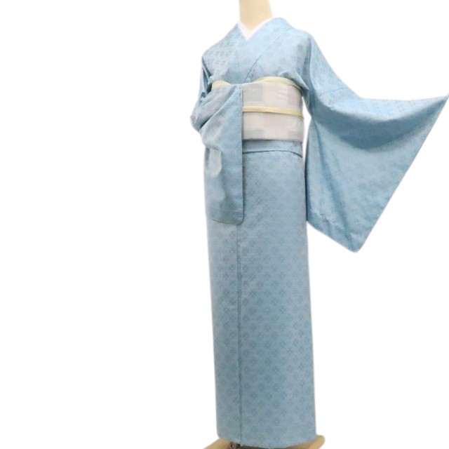 【新品】tomihisa 新品 単衣 お仕立て上がり品 西郷浮織 着物 トールサイズ 仕付け糸付 本場大島紬 8283