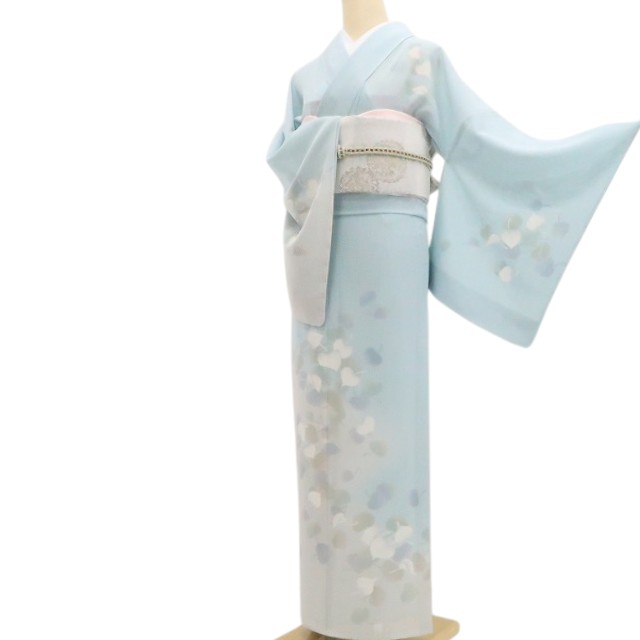 【新品】tomihisa 新品 絽 お仕立てもの売り上げ金品 五泉 夏お召しもの 正絹 仕付け糸付 トール大きさ 短い訪問着 8717
