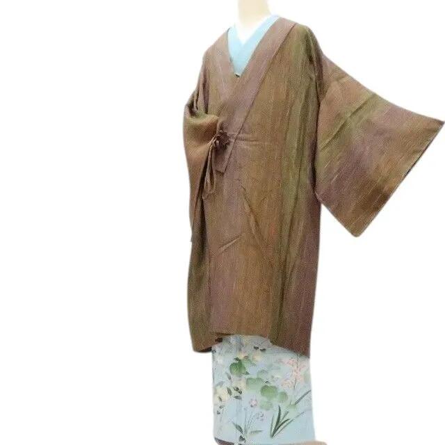 【新古品】百華 Y4195 新品 丹後ちりめん 仕付け糸付 ロング丈 正絹 道中着