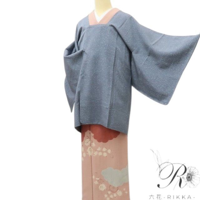 【新古品】六花-RIKKA- 新品 正絹 道行コート 着物 A4704