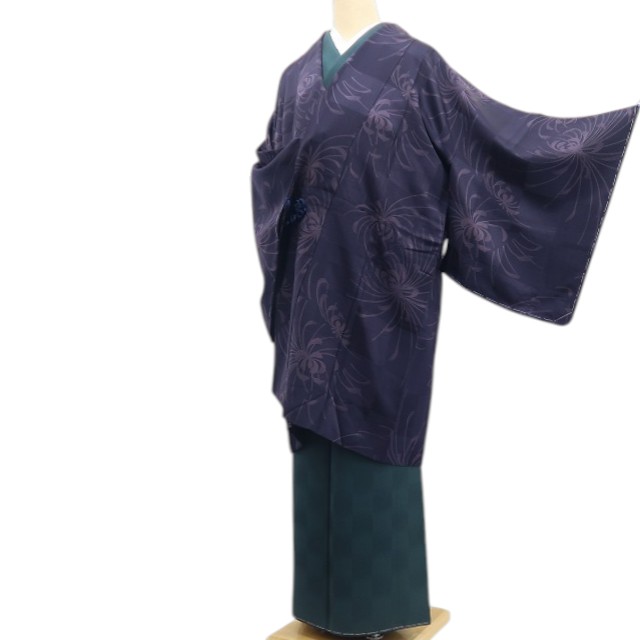 《20%OFFクーポン★19日20:00～26日01:59》【新古品】tomihisa 新品 伊と幸 乱菊 着物 正絹 仕付け糸付 ロング丈 道中着 7877｜ゆめsaku