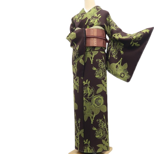 《20%OFFクーポン★19日20:00～26日01:59》【新品】tomihisa 新品 斉藤上太郎 落款 お仕立て上がり品 着物 正絹 仕付け糸付 トールサイズ 小紋 7879｜ゆめsaku