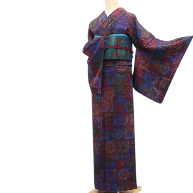 【新古品】tomihisa 新品 単衣 前田仁仙 落款 京友禅 着物 正絹 仕付け糸付 小紋 7947 58,800円
