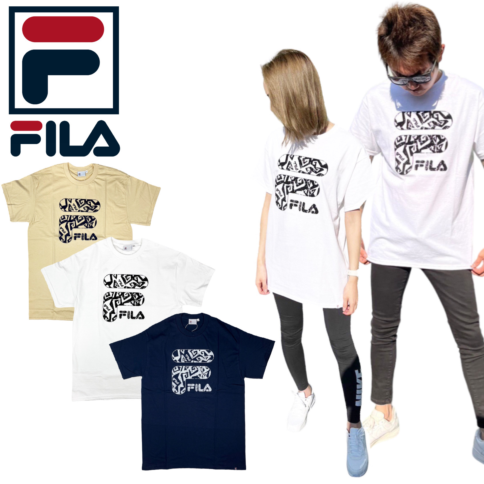 楽天市場】(70OFF)FILA×BE:FIRST フィラ ビーファスト Tシャツ FB0781