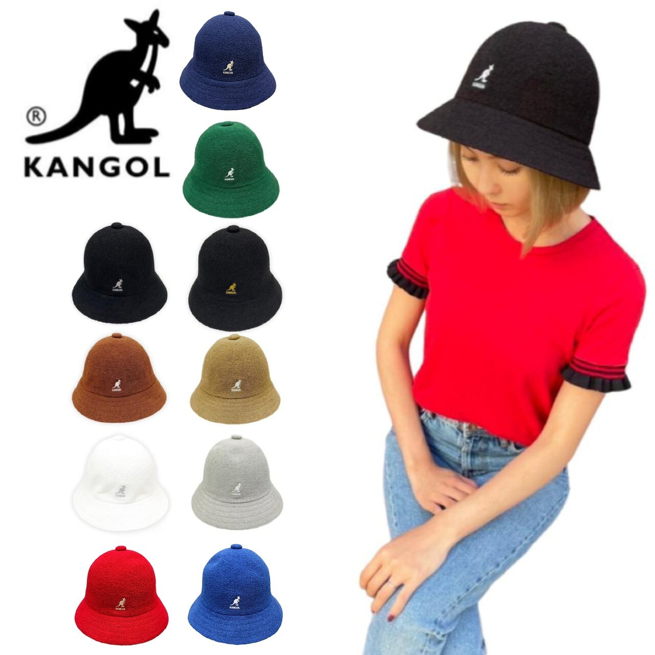 Kangol Kangol Hat Bucket Hat 0397BC Womens 231069612 Mens Unisex Bermuda Casual KANGOL BERMUDA CASUAL