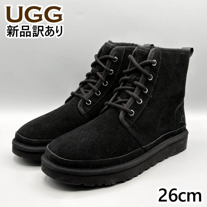UGG ムートンブーツ 黒いこと USA8/JP26糎 ニューメルハイ メンズ/成人男性用 1130711 アグ (ug165)
