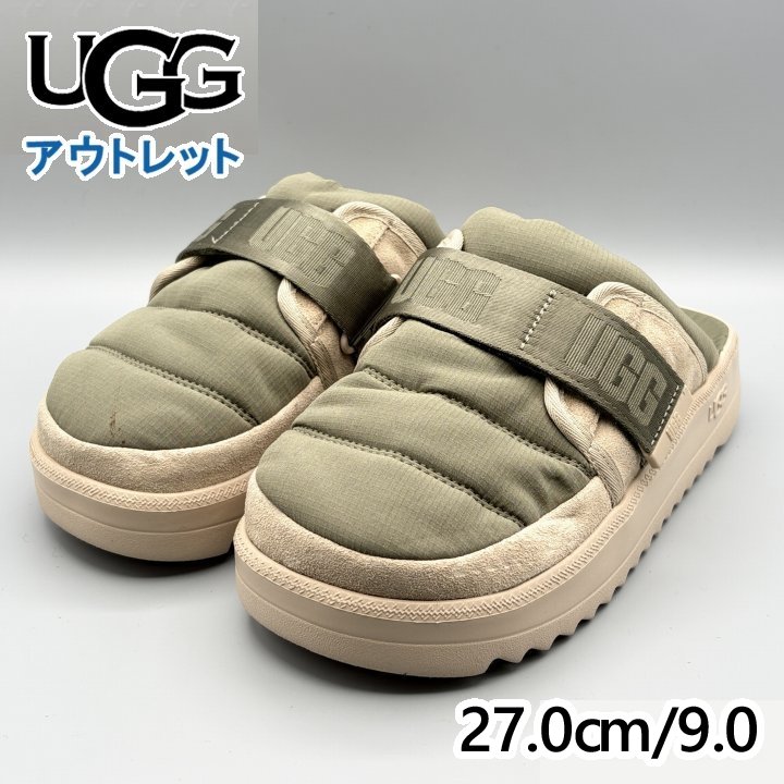 UGG サンダル モスグリーン USA9/JP27cm マクサー ストラップスライド メンズ/男性用 1137971 アグ (ug197)