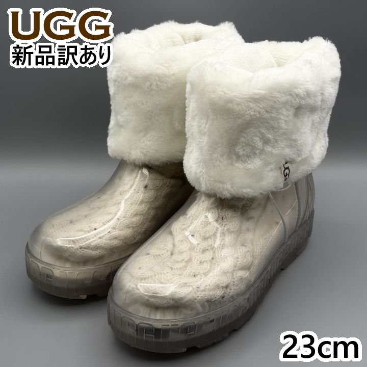 UGG レインブーツ 白いこと USA6/JP23糎 ドリズリータクリア レディース/成人女性用 1125732 アグ (ug258)