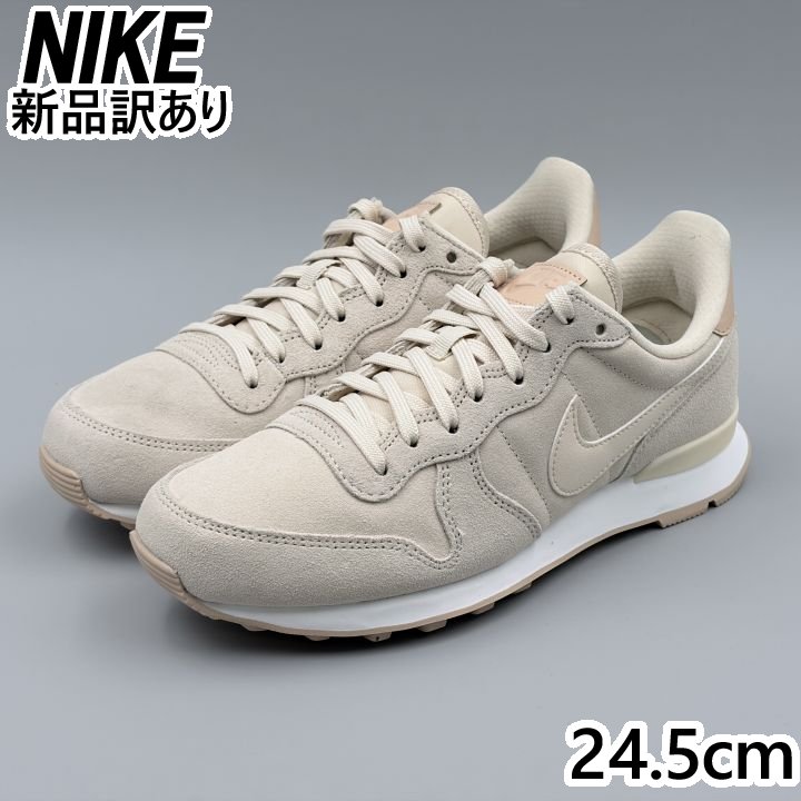 NIKE インターナショナリスト Pホワイト×バイオベージュ JP24.5cm スニーカー DV6980-200 ナイキ (ni114)