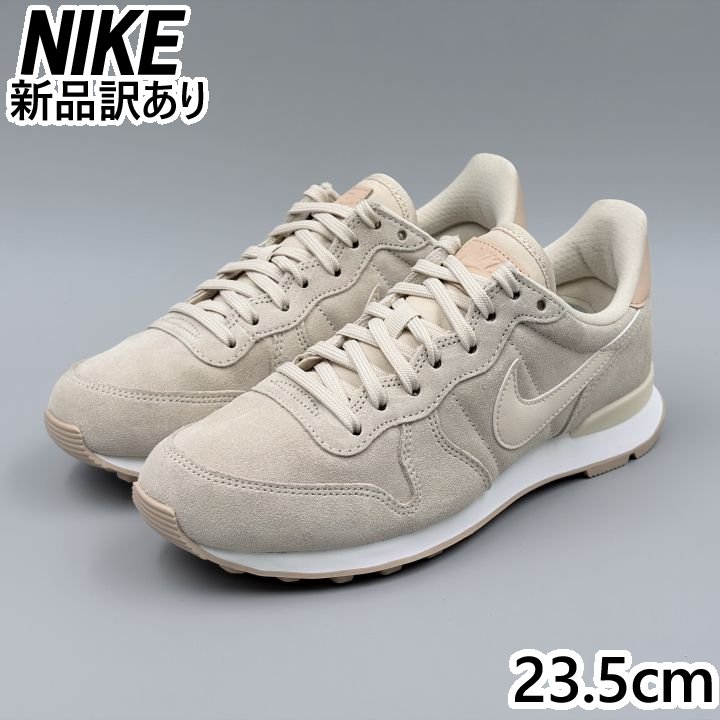 NIKE インターナショナリスト Pホワイト×バイオベージュ JP23.5cm スニーカー DV6980-200 ナイキ (ni117)