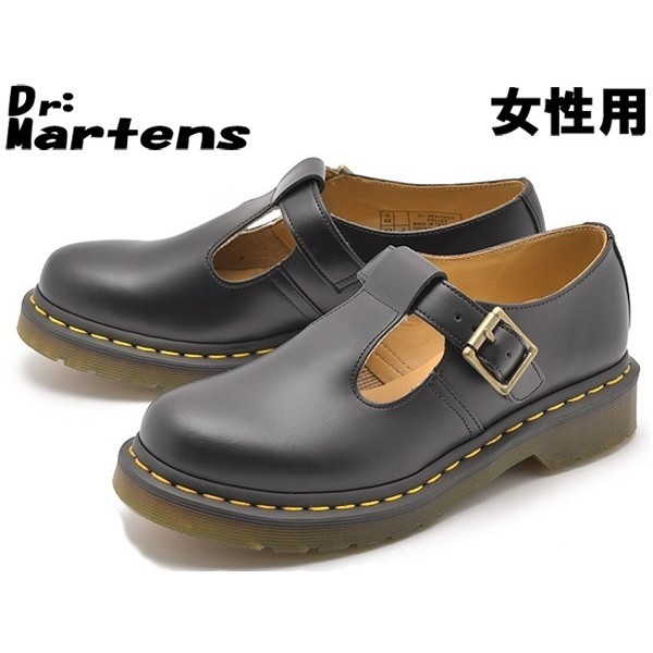 訳あり品 ドクターマーチン ポリー Tバー シューズ 22 0cm Uk3 0 ブラック R 女性用 Dr Martens Polley T Bar Shoe Dm462 Enof Dz