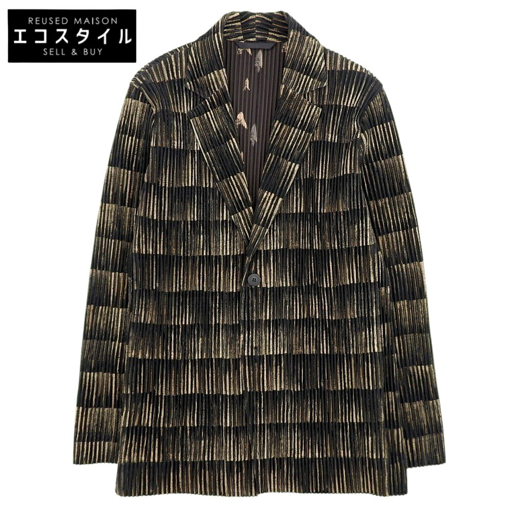 【美品】24ss購入　現行品　オムプリッセイッセイミヤケ ジャケット サイズ2 楽天市場】【中古】 オム プリッセ イッセイミヤケ ジャケット