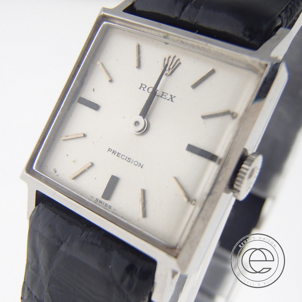 楽天市場 Rolex ロレックス Ref 2611 1960年代製 Precisionプレシジョン アンティーク スクエア 腕時計 ステンレス レディース 中古 ブランドリサイクル エコスタイル