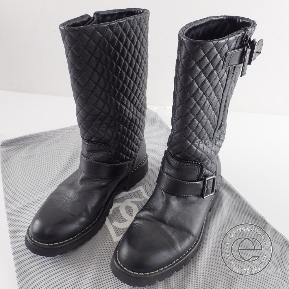 独特の上品 正規品 Nel Cha シャネル エンジニアブーツ 本革 マトラッセ ブーツ 独特の上品 正規品 Nel Cha シャネル エンジニアブーツ 本革 マトラッセ ブーツ