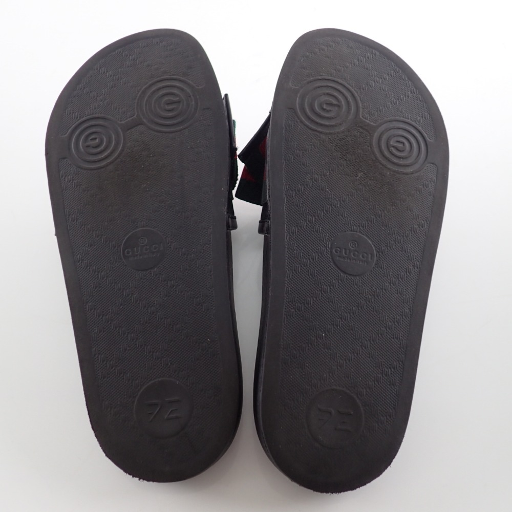 gucci flip flops green and red