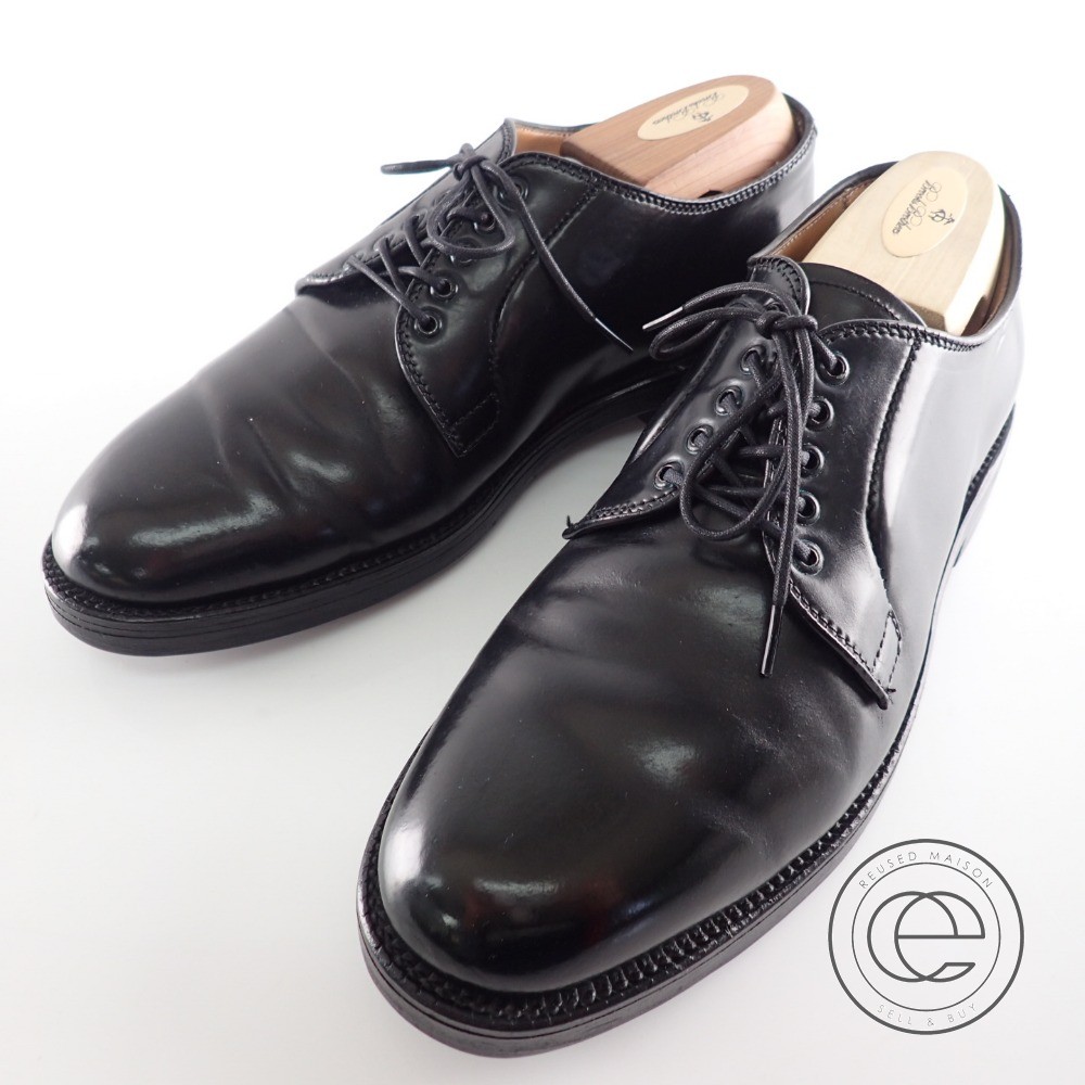 楽天市場 Alden オールデン Brooks Brothersブルックスブラザーズコラボ コードバン プレーントゥ シューズ 6 1 2e ブラック メンズ 中古 ブランドリサイクル エコスタイル