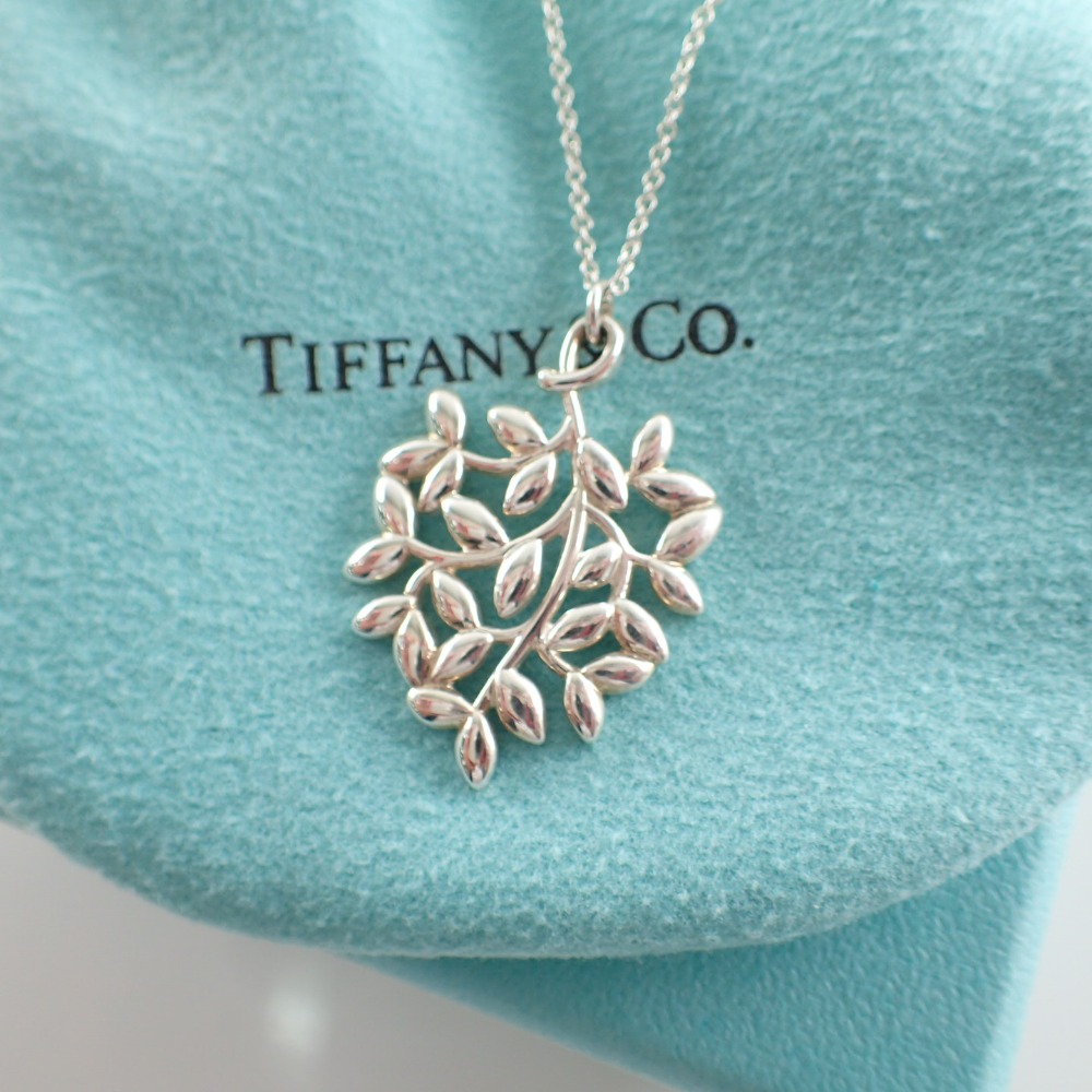 楽天市場 Tiffany Co ティファニー パロマ ピカソ オリーブ リーフ ペンダント ネックレス スモール シルバー レディース 中古 ブランドリサイクル エコスタイル