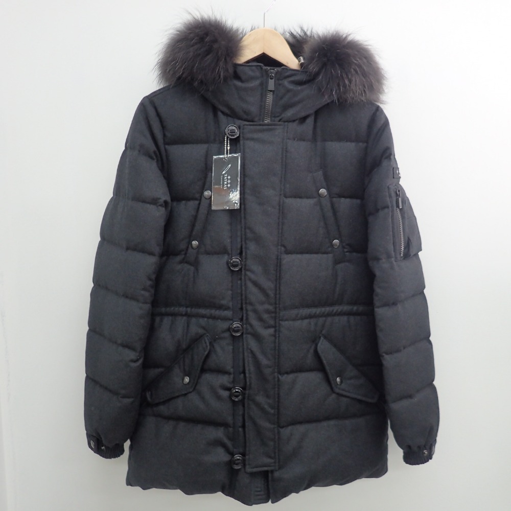 楽天市場 Tatrasタトラス Strada Est別注 国内正規 直営店限定モデル 17年製 Mta8se4530 Antico ウール ファー付フーディダウンコート01 チャコールグレー メンズ 中古 ブランドリサイクル エコスタイル