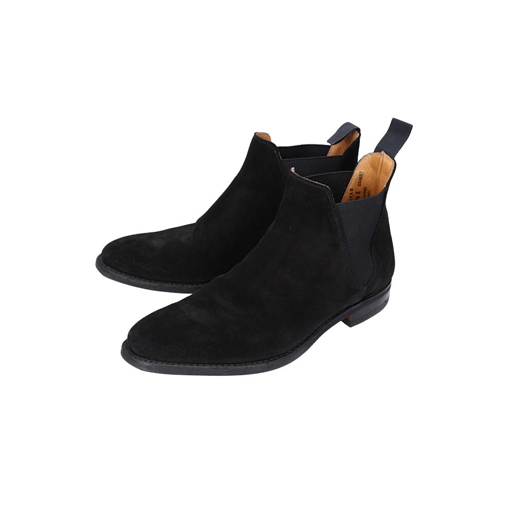 楽天市場 Crockett Jones クロケット ジョーンズ 57 Chelsea8 チェルシー8 スエード サイドゴアブーツ 6 1 2e ブラック メンズ 中古 ブランドリサイクル エコスタイル