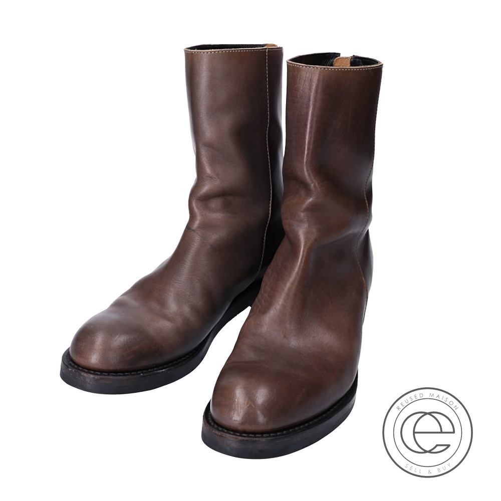 楽天市場 Ripvanwinkle リップヴァンウィンクル R14b 31 Back Zip Boots バックジップブーツ 41 グレー メンズ 中古 ブランドリサイクル エコスタイル