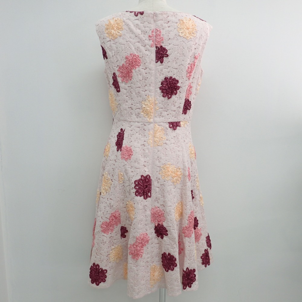 新色追加 Toccaトッカ 18aw Optoyw0631 White Label Nerineネリネ ドレス リボンテープフラワー刺繍 ワンピース 6 ピンク系 レディース チャンピオン Todomundo Org