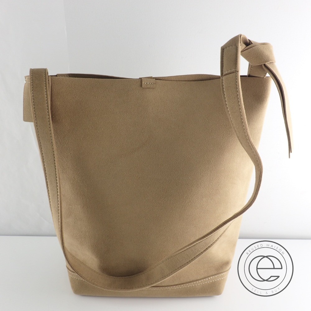 楽天市場 Zattuザッツ Vitto マイクロファイバースウェード 縦長ショルダーバッグ ベージュ ユニセックス 中古 ブランドリサイクル エコスタイル