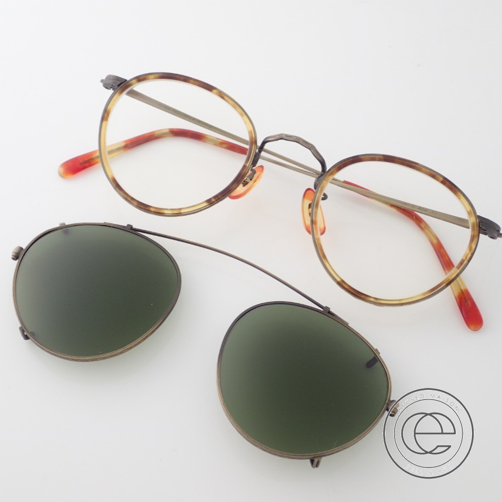 楽天市場 Oliver Peoples オリバーピープルズ Mp 2 404 Ag クリップオン ヴィンテージ 度入りレンズ コンビメガネフレーム サングラス ブラウン系 中古 ブランドリサイクル エコスタイル