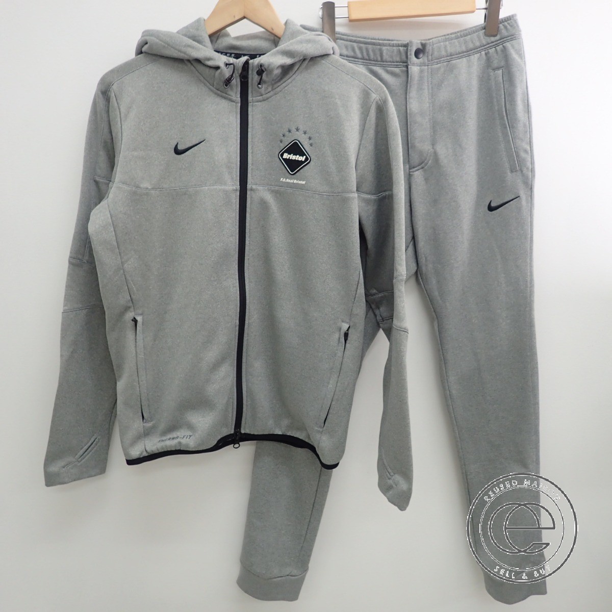 15AW FCRB×NIKE セットアップ グレー L-